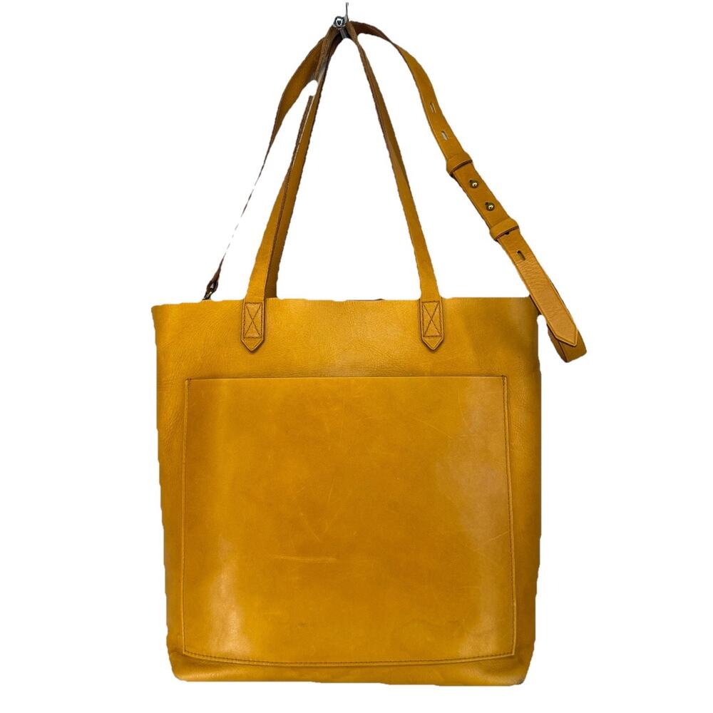 Madewell Transport Tote Womens Tan Leather Convertible Bag